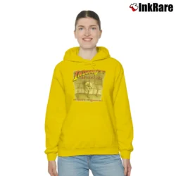 Women’s Indiana Jones Temple Forbidden Eye Disney Mickey Cozy Hoodie in yellow | Warm, Structured, Stylish