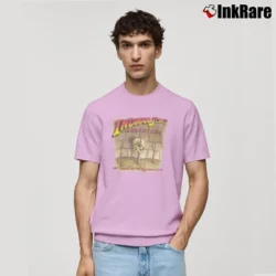 Men’s Indiana Jones Temple Forbidden Eye Disney Mickey Classic T-Shirt in light pink | Soft, Breathable Everyday Wear