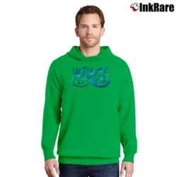 Men’s Infinite Lists Galaxy Logo Merch Pullover Hoodie in irish green | Cozy, Durable, Modern Fit