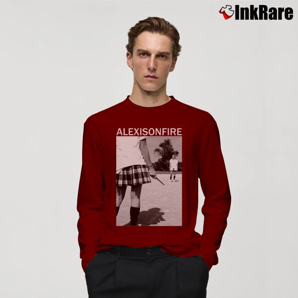 Men’s Infinite Lists Galaxy Logo Merch Long-Sleeve Shirt in maroon | Sleek, Lightweight, Year-Round Wear