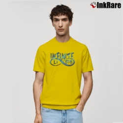 Men’s Infinite Lists Galaxy Logo Merch Classic T-Shirt in yellow | Soft, Breathable Everyday Wear