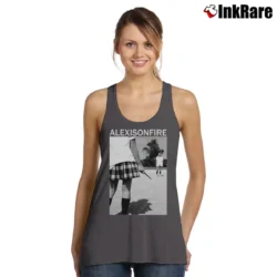 Women’s Infinite Lists Galaxy Logo Merch Tank Top in charcoal | Lightweight, Movement-Friendly