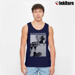 Men’s Infinite Lists Galaxy Logo Merch Tank Top in navy | Breathable, Active-Friendly Design
