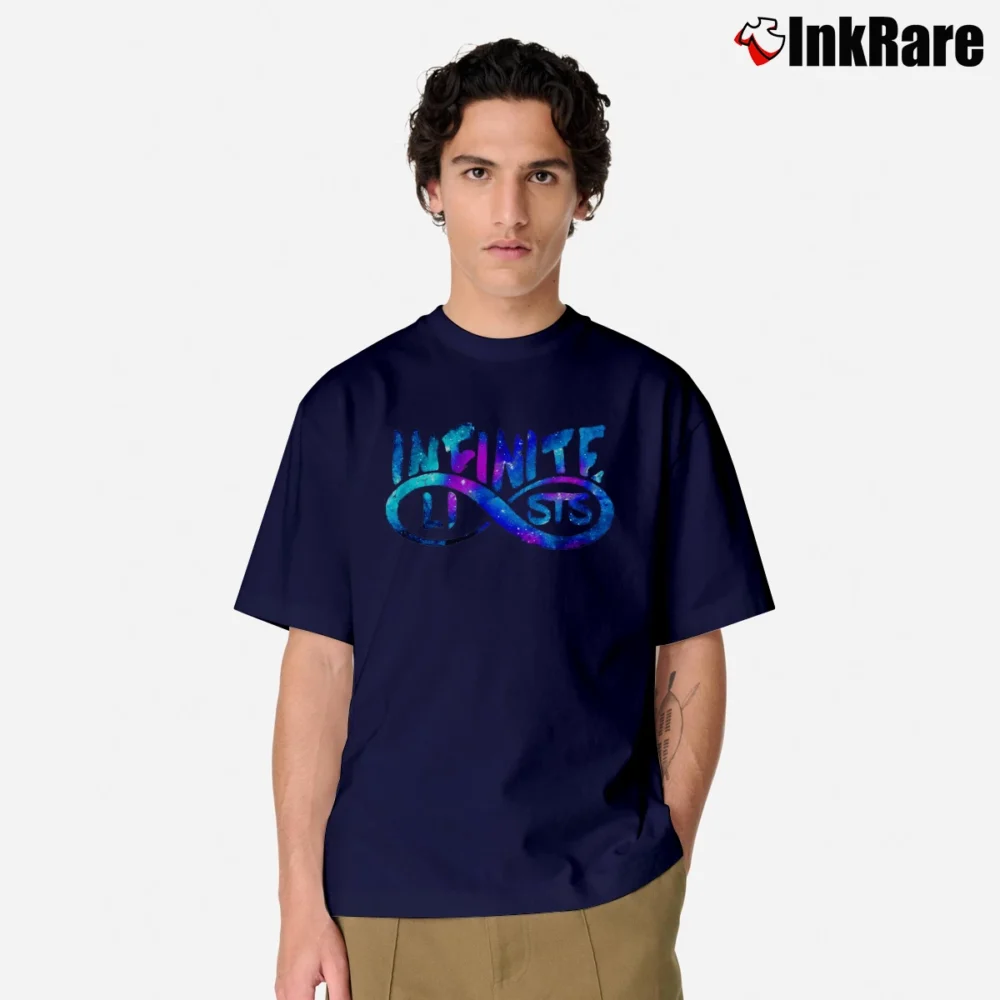 Men’s Infinite Lists Teenager Classic T-Shirt in navy | Soft, Breathable Everyday Wear