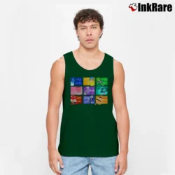 Men’s Inside Out Emotions Tank Top in forest green | Breathable, Active-Friendly Design