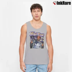 Men’s Inspired Mac Dre Rap Tank Top in sport grey | Breathable, Active-Friendly Design