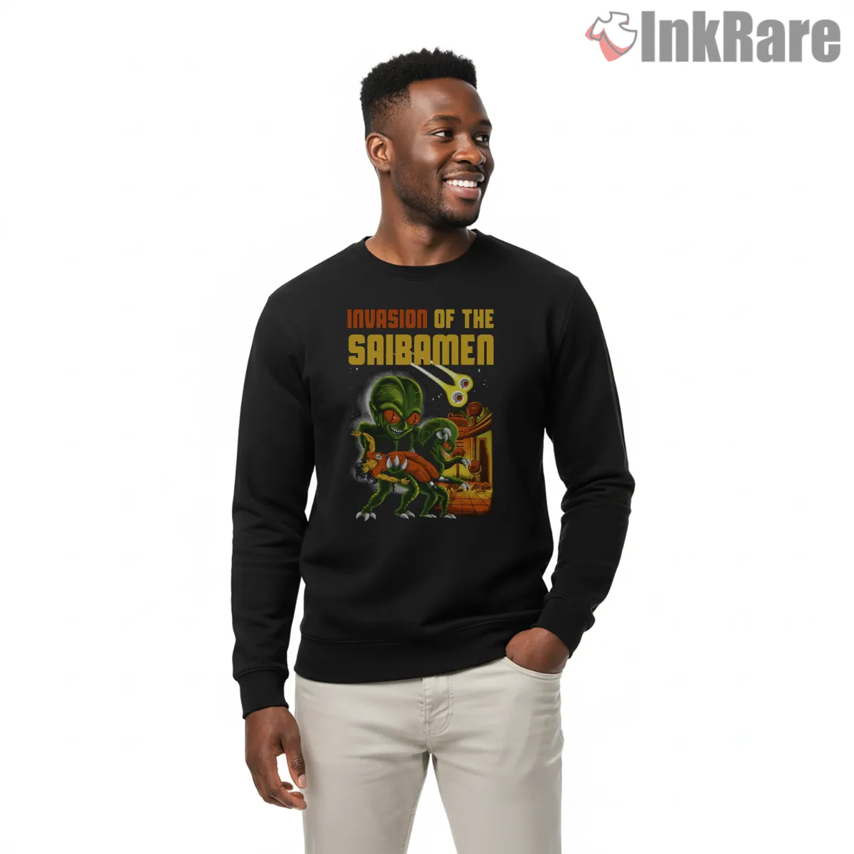 Invasion Of The Saibamen Retro Horror Poster Shirt Invasion Of The Saibamen Retro Horror Poster Shirt on graphic shirt for men graphic tee