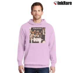 Men’s INXS Full Moon Dirty Hearts Album 1993 Pullover Hoodie in light pink | Cozy, Durable, Modern Fit