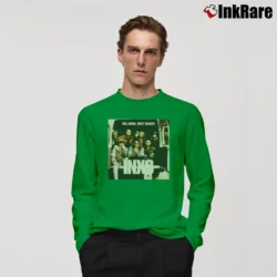 Men’s INXS Full Moon Dirty Hearts Album 1993 Long-Sleeve Shirt in irish green | Sleek, Lightweight, Year-Round Wear