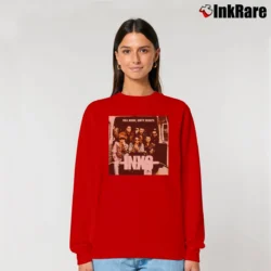Women’s INXS Full Moon Dirty Hearts Album 1993 Relaxed Sweatshirt in red | Soft, Laid-Back Vibe