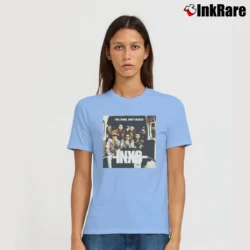 Women’s INXS Full Moon Dirty Hearts Album 1993 Signature T-Shirt in light blue | Soft, Flattering Fit