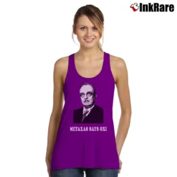 Women’s Ioannis Metaxas Oxi Greek Ww2 Tank Top in purple | Lightweight, Movement-Friendly