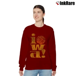 Women’s Iowa Hawkeyes Tailgate Basketball Relaxed Sweatshirt in maroon | Soft, Laid-Back Vibe