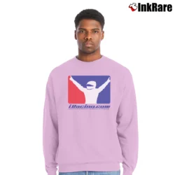 Men’s iRacing Horizon Logo Motorsport Crewneck Sweatshirt in light pink | Cozy Fabric, Clean Style