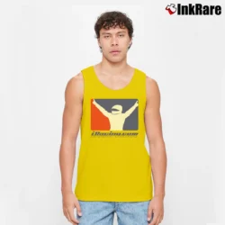 Men’s iRacing Horizon Logo Motorsport Tank Top in yellow | Breathable, Active-Friendly Design