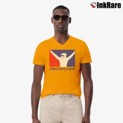 Men’s iRacing Horizon Logo Motorsport V-Neck Tee in orange | Sharp, Breathable, Everyday Staple