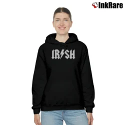 Women’s Irish Acdc for Rock Band Fans with Celtic Style Cozy Hoodie in black | Warm, Structured, Stylish