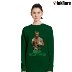 Women’s Irish Mickey Ward Boxing Classic Long-Sleeve Top in forest green | Sleek, Versatile, All-Season