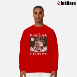 Men’s Irish Punk Dropkick Murphys Long-Sleeve Shirt in red | Sleek, Lightweight, Year-Round Wear