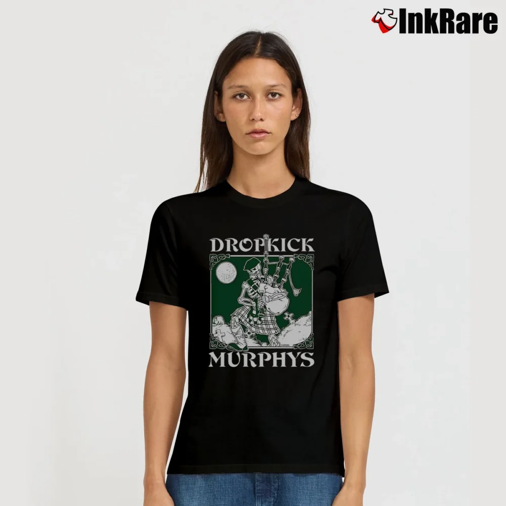 Women’s Irish Punk Dropkick Murphys Signature T-Shirt in black | Soft, Flattering Fit