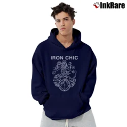 Men’s Iron Chic Dragon Graphic Rock Band Pullover Hoodie in navy | Cozy, Durable, Modern Fit