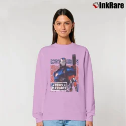 Women’s Iron Man Iron Patriot Marvel Comics Movie Relaxed Sweatshirt in light pink | Soft, Laid-Back Vibe