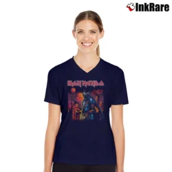 Women’s Iron Mando Mandalorian V-Neck Tee in navy | Chic Neckline, Soft Texture