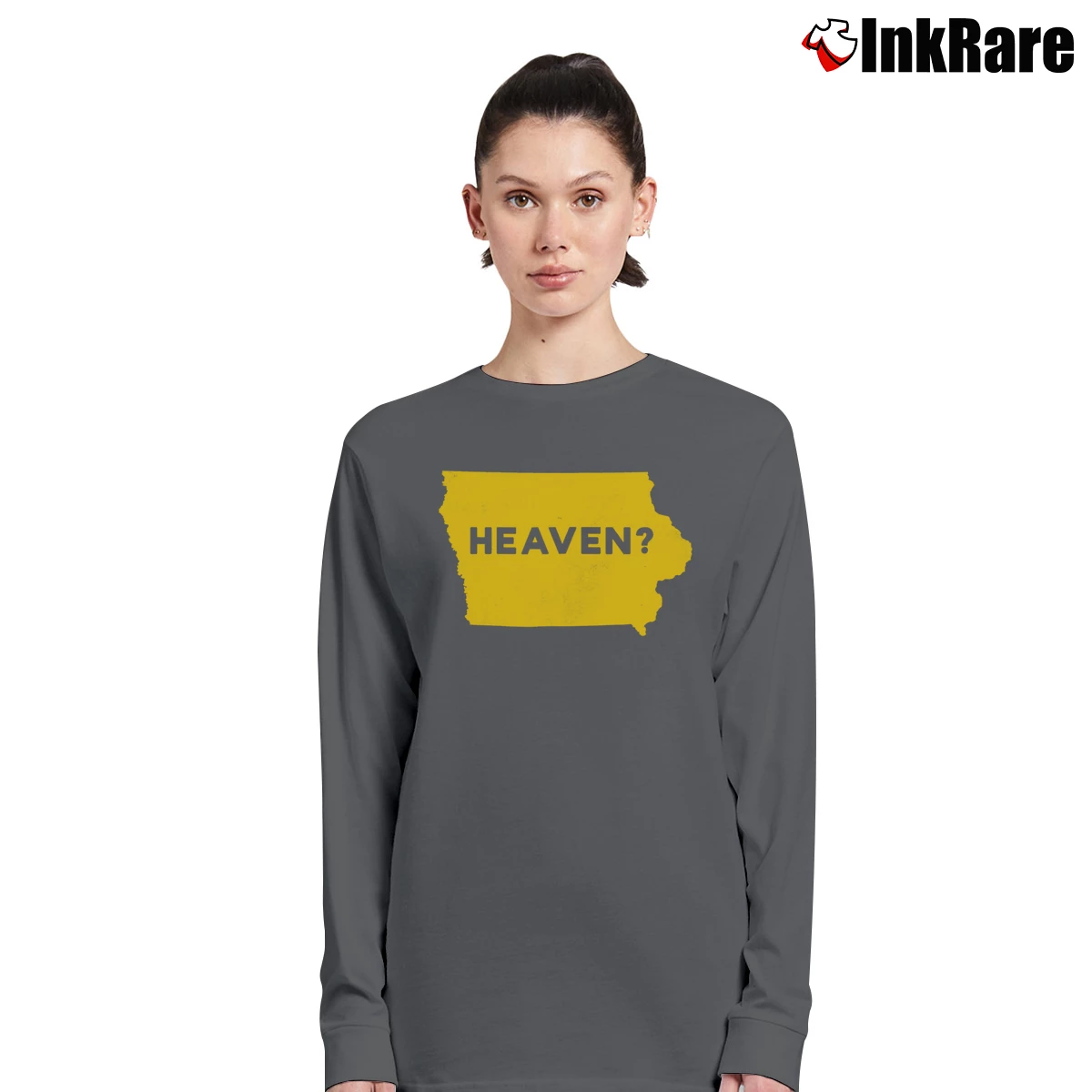 is this heaven iowa Women’s Long-Sleeve Top in charcoal – Effortless Layer Women’s is this heaven iowa Long-Sleeve Top in charcoal | Sleek, Versatile, All-Season