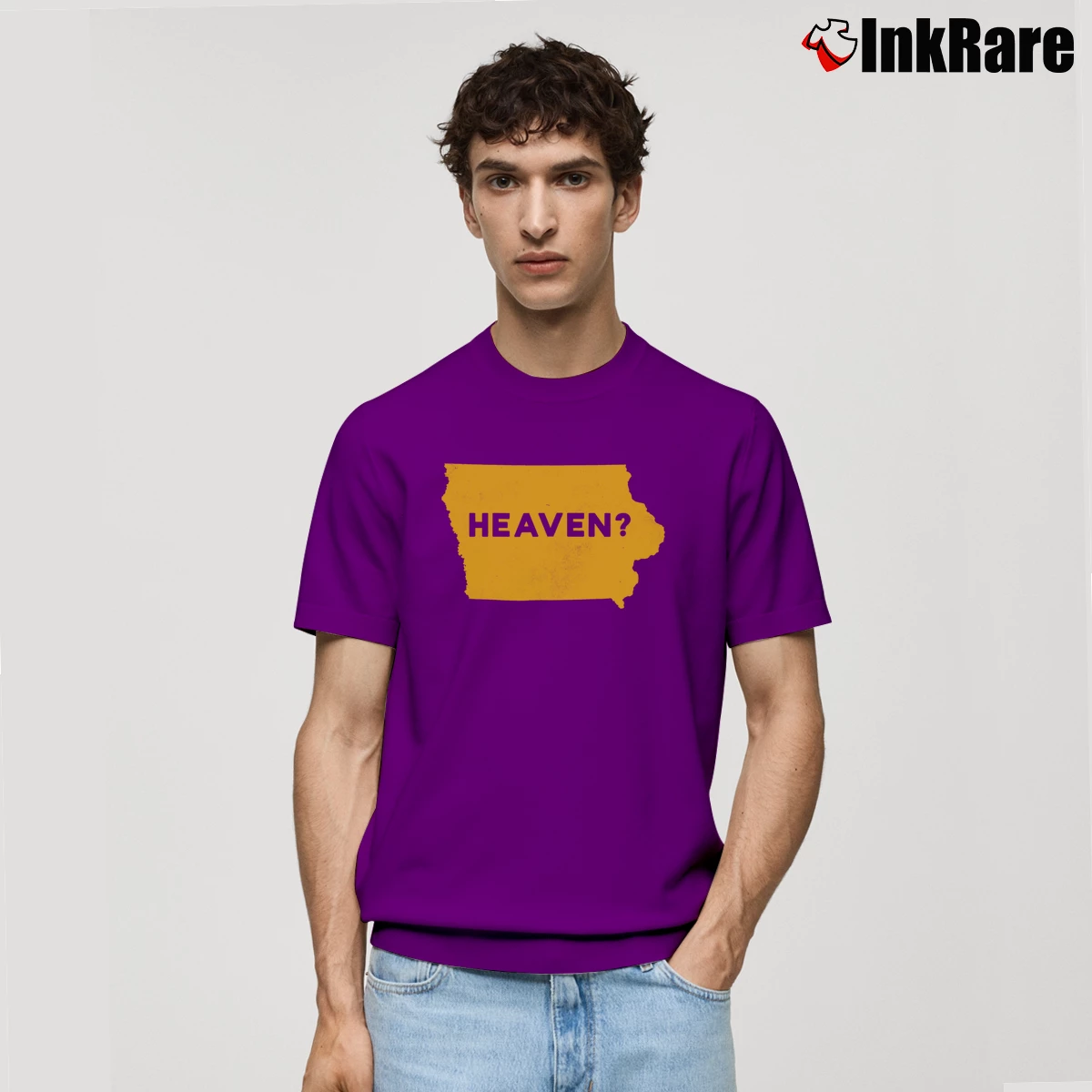 is this heaven iowa Men’s Classic Tee in purple – Premium Comfort Men’s is this heaven iowa Classic T-Shirt in purple | Soft, Breathable Everyday Wear