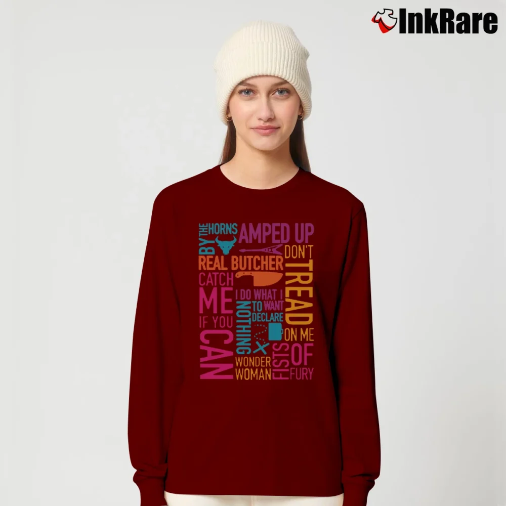 Women’s Isopure Graphics Workout Style Long-Sleeve Top in maroon | Sleek, Versatile, All-Season