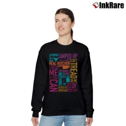 Women’s Isopure Graphics Workout Style Relaxed Sweatshirt in black | Soft, Laid-Back Vibe
