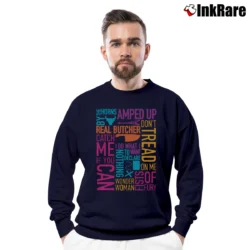 Men’s Isopure Graphics Workout Style Crewneck Sweatshirt in navy | Cozy Fabric, Clean Style