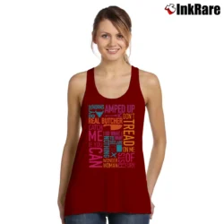 Women’s Isopure Graphics Workout Style Tank Top in maroon | Lightweight, Movement-Friendly