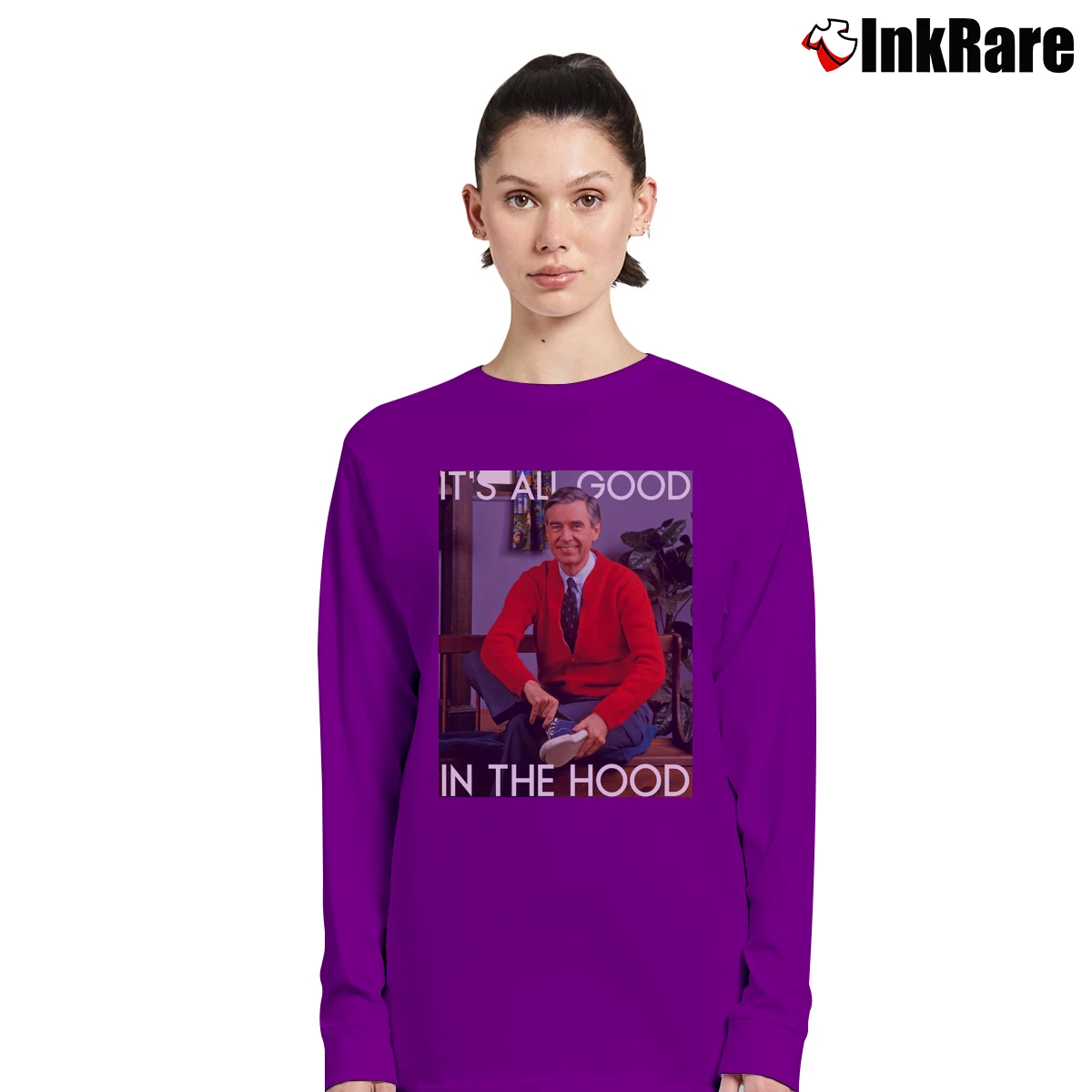 It’s All Good In The Hood Women’s Long-Sleeve Top in purple – Effortless Layer Women’s It's All Good In The Hood Long-Sleeve Top in purple | Sleek, Versatile, All-Season