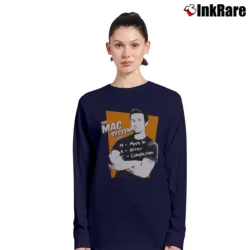 Women’s It's Always Sunny The Mac System Long-Sleeve Top in navy | Sleek, Versatile, All-Season