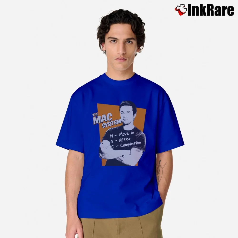Men’s It's Always Sunny The Mac System Classic T-Shirt in royal blue | Soft, Breathable Everyday Wear