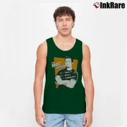 Men’s It's Always Sunny The Mac System Tank Top in forest green | Breathable, Active-Friendly Design