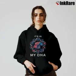 Women’s It's In My DNA Detroit Sports DNA Tigers Lions Pistons Red Wings Cozy Hoodie in black | Warm, Structured, Stylish