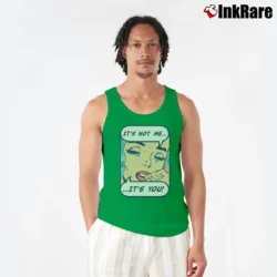 Men’s It's Not Me It's You Funny Tank Top in irish green | Breathable, Active-Friendly Design