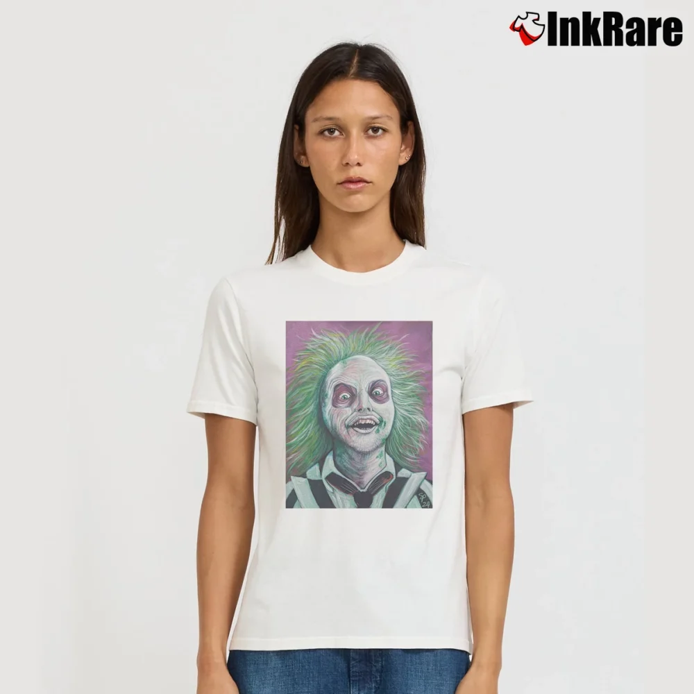 Women’s It's Showtime Beetlejuice Signature T-Shirt in white | Soft, Flattering Fit