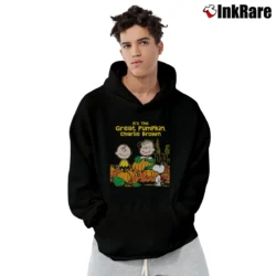 Men’s It's The Great Pumpkin Charlie Brown Halloween Snoopy Pullover Hoodie in black | Cozy, Durable, Modern Fit