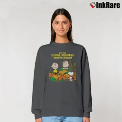 Women’s It's The Great Pumpkin Charlie Brown Halloween Snoopy Relaxed Sweatshirt in charcoal | Soft, Laid-Back Vibe
