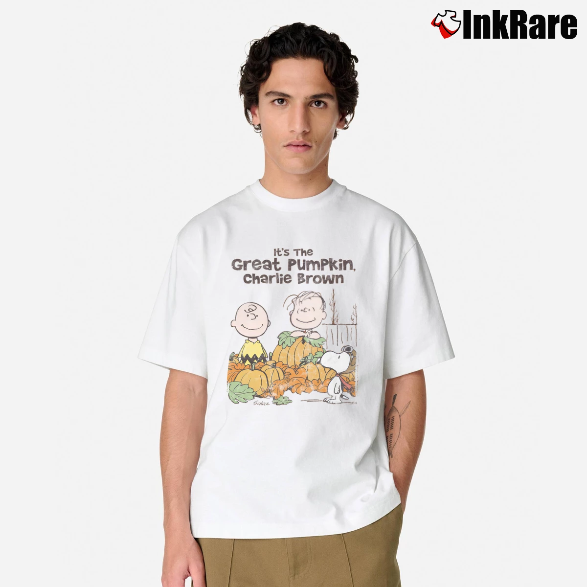 It’s The Great Pumpkin Charlie Brown Men’s Classic Tee in white – Premium Comfort Men’s It's The Great Pumpkin Charlie Brown Classic T-Shirt in white | Soft, Breathable Everyday Wear