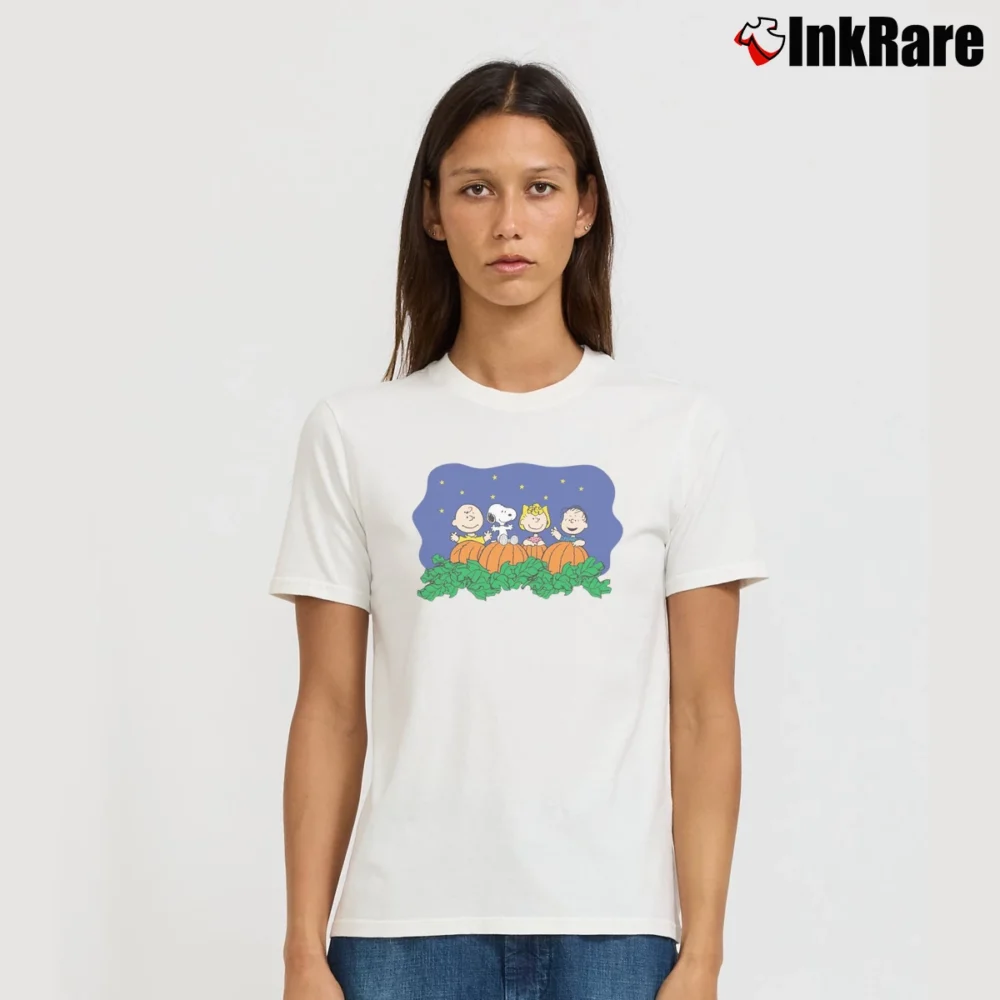 Women’s Its The Great Pumpkin Charlie Brown T-Shirt in white | Soft, Flattering Fit