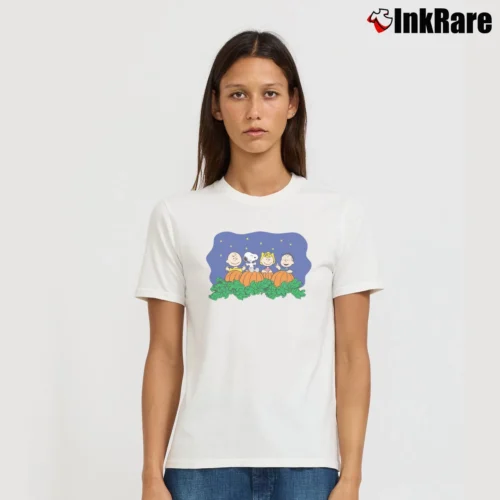 Its The Great Pumpkin Charlie Brown Women’s Tee in white – Effortless Style Women’s Its The Great Pumpkin Charlie Brown T-Shirt in white | Soft, Flattering Fit