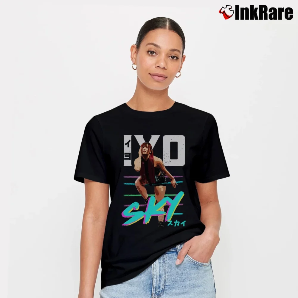 Women’s iyo sky wrestlemania for WWE Fans Signature T-Shirt in black | Soft, Flattering Fit