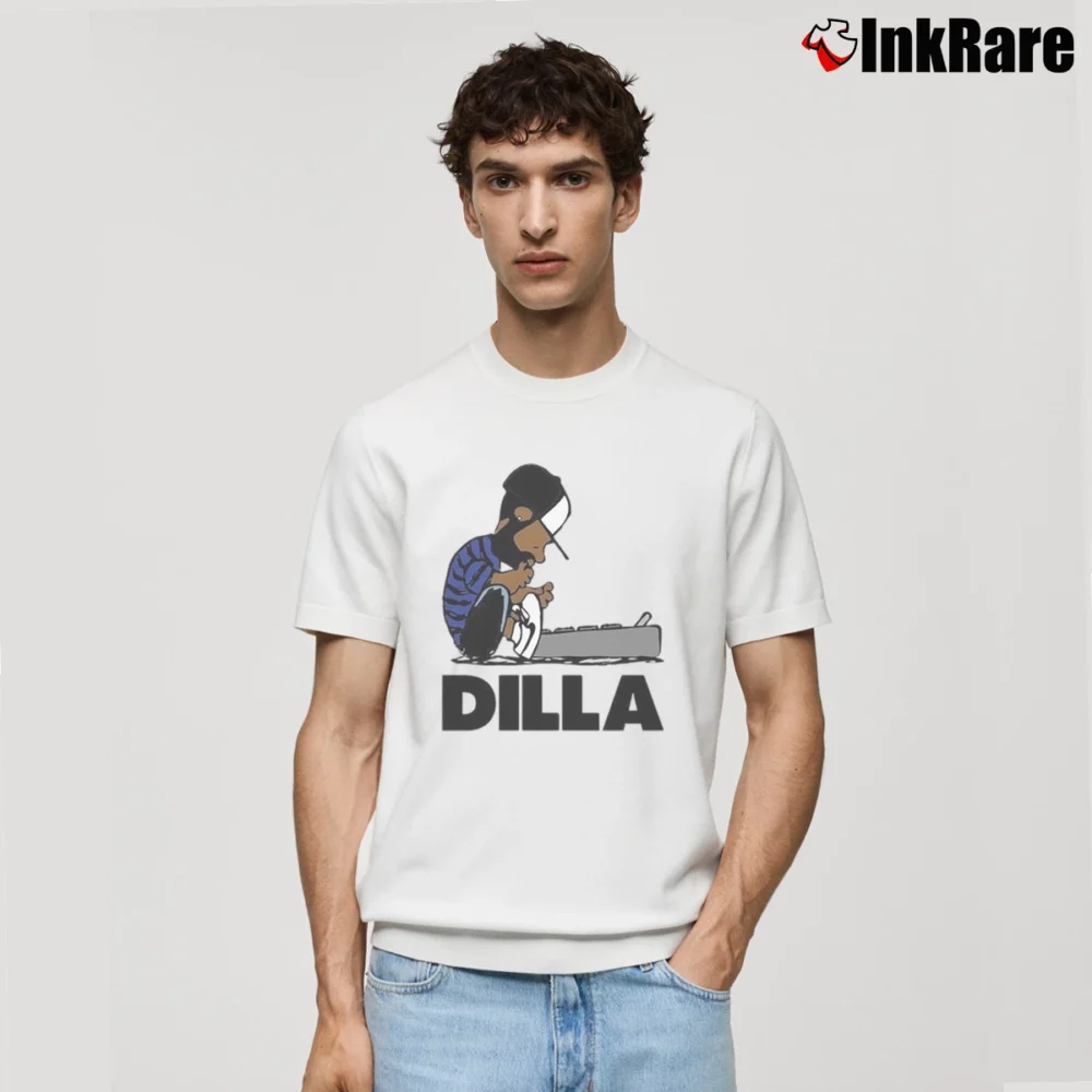 Men’s J Dilla Charlie Brown Mashup Classic T-Shirt in white | Soft, Breathable Everyday Wear