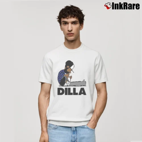 J Dilla Charlie Brown Mashup Men’s Classic Tee in white – Premium Comfort Men’s J Dilla Charlie Brown Mashup Classic T-Shirt in white | Soft, Breathable Everyday Wear
