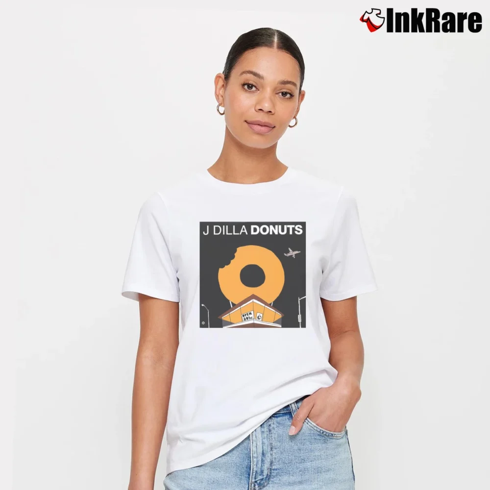 Women’s J Dilla Donuts Signature T-Shirt in white | Soft, Flattering Fit