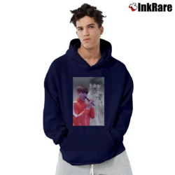Men’s J - Hope Flute Flashback Ver Graphic Pullover Hoodie in navy | Cozy, Durable, Modern Fit